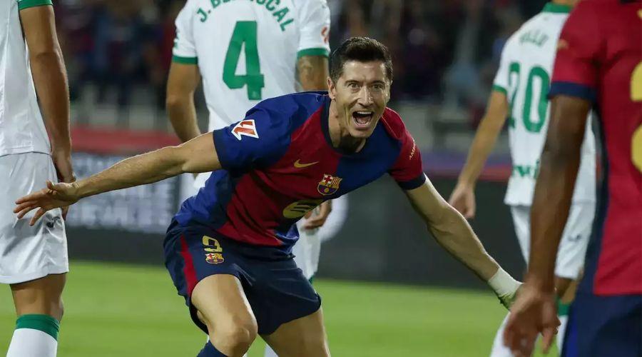 Lewandowski Leads La Liga Leaders Barcelona to Victory Over Getafe