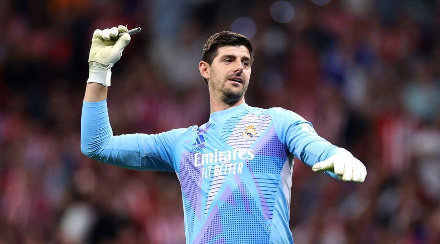 Madrid Derby Halted as Fans Target Courtois