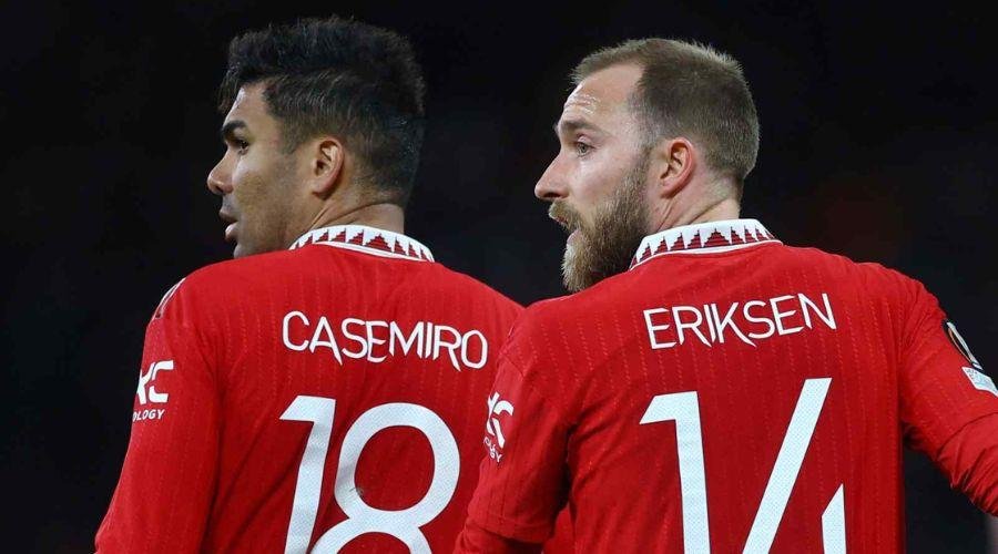 Man United Bench Casemiro After Liverpool Nightmare, Christian Eriksen Surprises in Starting XI